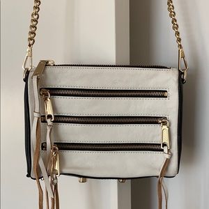 Rebecca Minkoff Mini 5 Zip Leather Crossbody